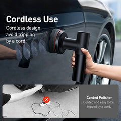 The Baseus Car Polishing Machine is a cordless mini electric polisher built for efficiency and convenience.