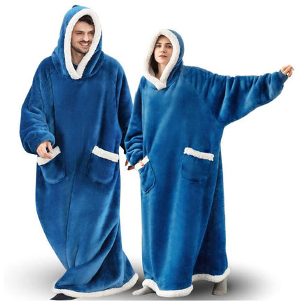 Oversized Wool Hoodie Blanket