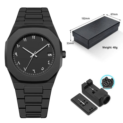 Minimalistic Arabic Numerals Watch