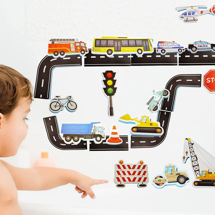 23 Pieces Children Baby Traffic Bath Water Toy