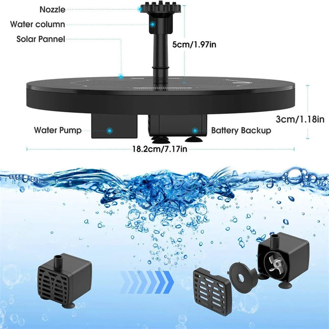 Solar Water Fountain