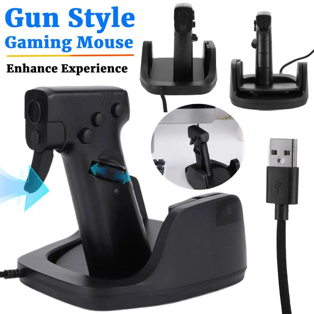 Gun Style Vertical Gaming Mouse