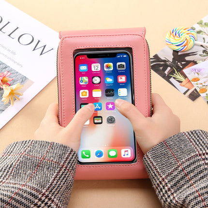 Small Bag for Females with Transparent Touch Screen Area