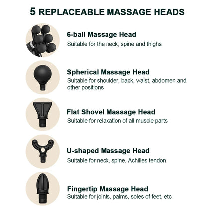 6-Heads Handhel Fascia Gun