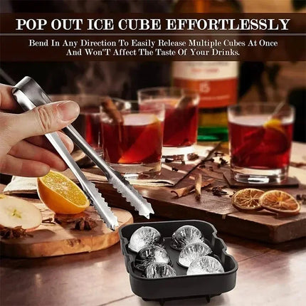 Silicone Ice Ball Mold Tray
