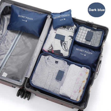 6 Pcs Travel Clothes Storage Bags