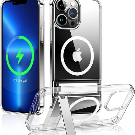 Clear iPhone Magnetic Case with Stand