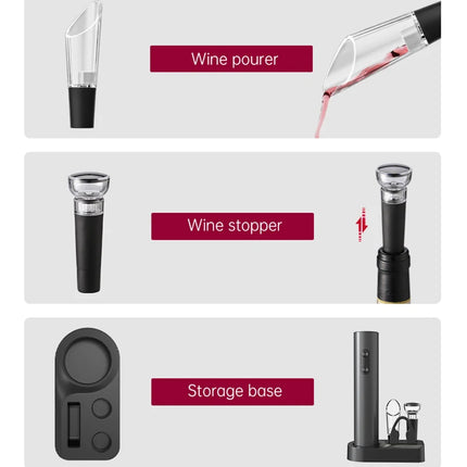 Electric Wine Opener Set