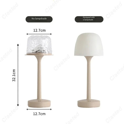Mushroom Table Lamp with Water Ripple Projection