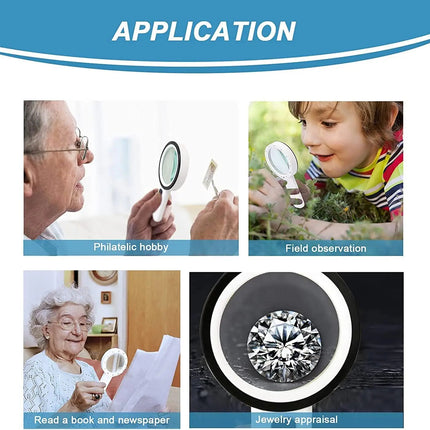 Handheld 30x Magnifying Glass