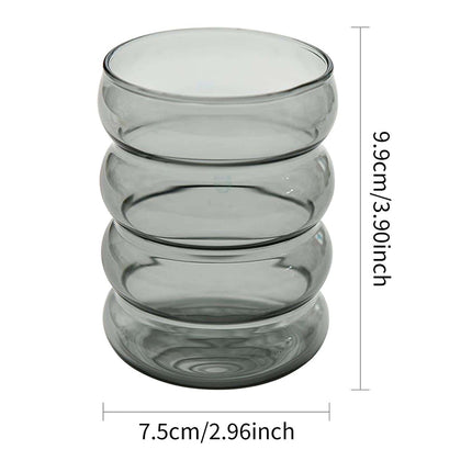 Corrugated Glass Cup Coffee Milk Cup 300ml-350ml