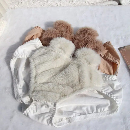 Plush Bra Lingerie Set