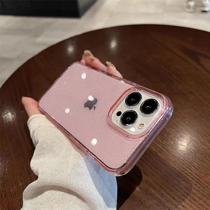 Glitter Clear Shockproof iPhone Case