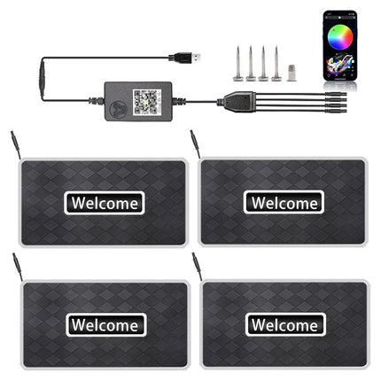 Personalized Car Floor Mat Light