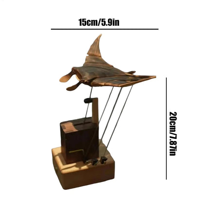 Handmade Wooden Manta Ray