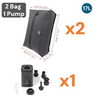 2 Bags + 1 Pump